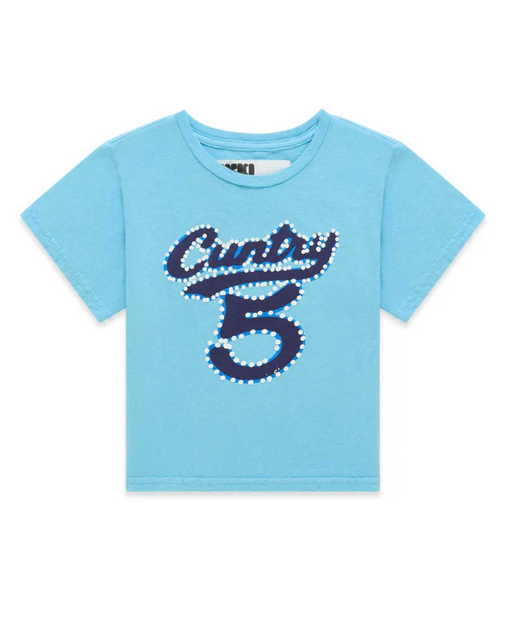 Sp5der Cuntry 5 Baby Tee Sky Blue