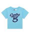 Sp5der Cuntry 5 Baby Tee Sky Blue