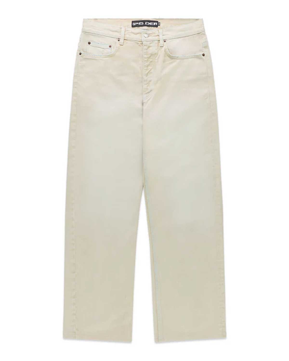 Sp5der Oxy Denim Pants Cream
