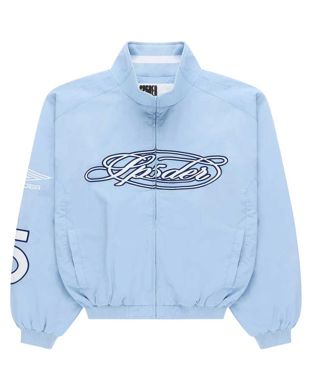 Sp5der Script Warm Up Jacket Rock Blue