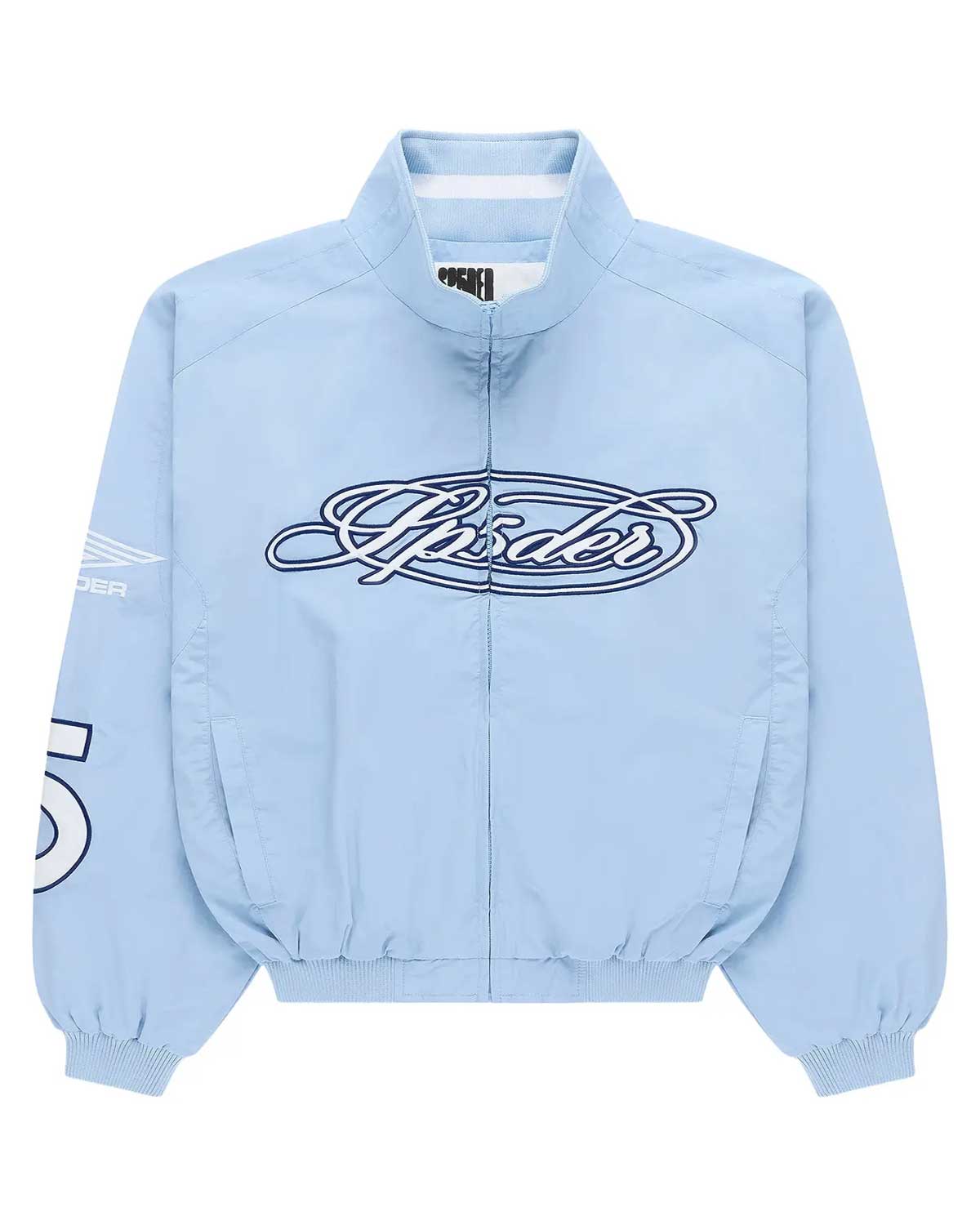 Sp5der Script Warm Up Jacket Rock Blue