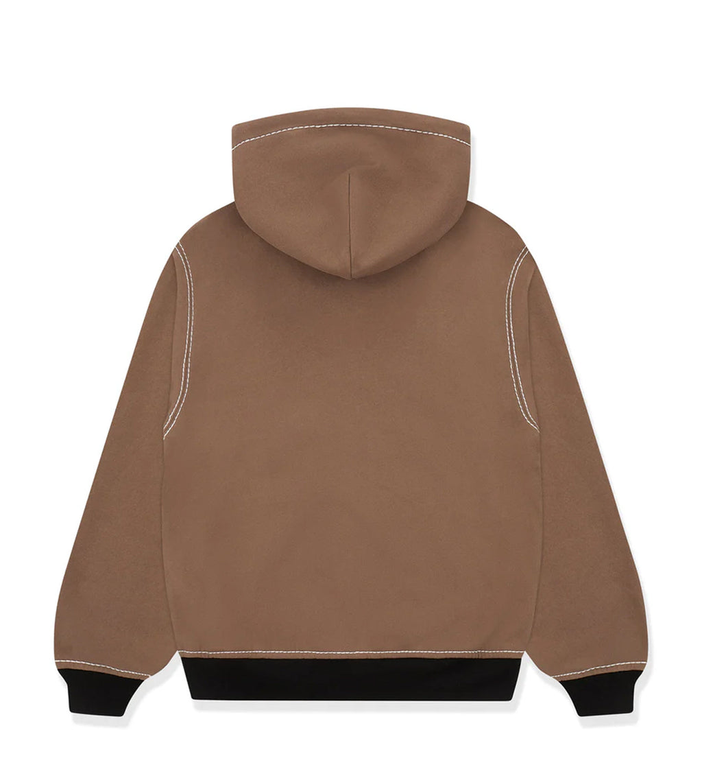Sp5der T&F Zip-Up Hoodie Brown/Red